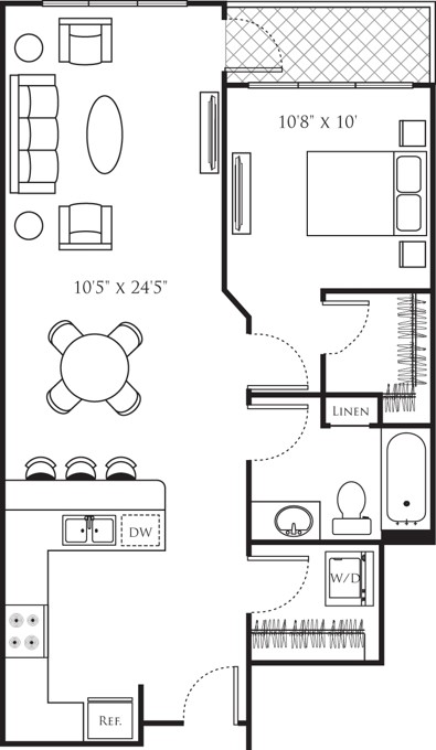 Floor plan layout diagram for A20